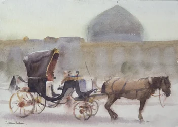 Pferd und Kutsche, Naghshe Jahan Platz, Isfahan